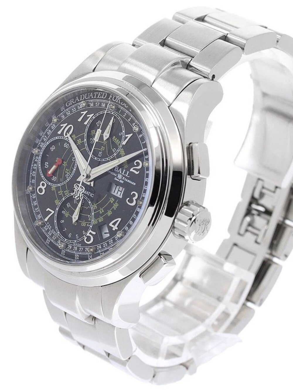 BALLWATCH train master pulsometer CM1010D black Dial Automatic Men's_957090